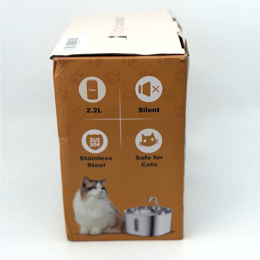 KittySpout 2.2L Cat Water Fountain Stainless Steel with 4 Filters EUC - Picture 7 of 10